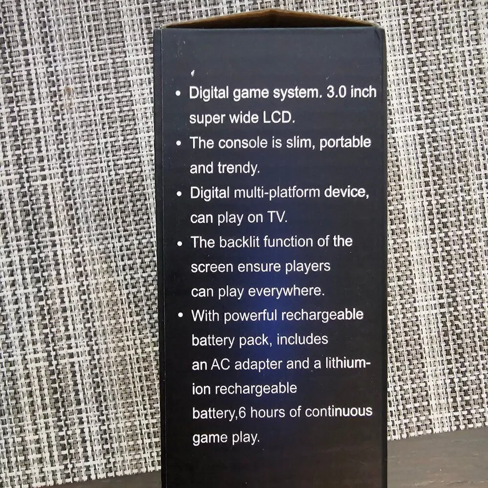 3 inch LCD display 500 Classic Game Handheld w TV connect Portable Game Console